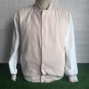 Jaket Varsity Krem